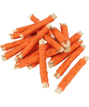 Pet Sweet Bamboo Sticks Rabbit Molar Sticks Promote Digestion 20pcs for Guinea Pig (Orange) - Buy Online on GoSupps.com