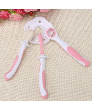 Shop Pink Teething Rings & Dental Care Set for Babies | Perfect for Newborn Tongue Cleaning - Buy Online on GoSupps.com