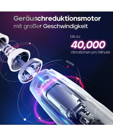 Buy Seago Electric Toothbrush - 40 000 VPM 8 Tips Pressure Sensor 5 Modes Rechargeable with Travel Case - Pink | International Shipping Available - Buy Online on GoSupps.com