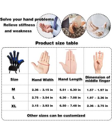 BTAISYDE Rehabilitation Robotic Gloves Finger Training Rehabilitation Orthotics for Stroke Hemiplegia Hand Function Recovery Long-Term Relief of Finger Stiffness Left Small - Buy Online on GoSupps.com