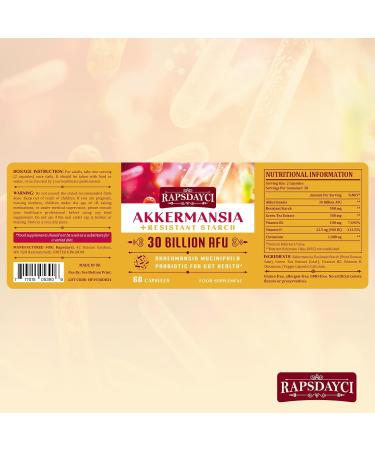 30 Billion AFU Akkermansia Muciniphila Probiotic - Gut & Digestive Support for Women & Men - 60 Count - Buy Online on GoSupps.com