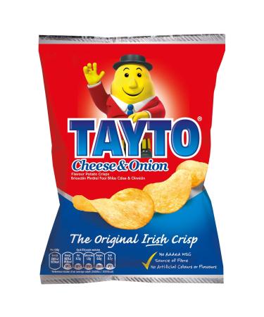 TAYTO Cheese and Onion Crisps 37g (8 count) by Tayto