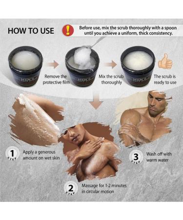 Dead Sea Collection Sandalwood Salt Body Scrub for Men - 23.28 OZ with Pure Oils & Minerals - International Shipping Available - Buy Online on GoSupps.com