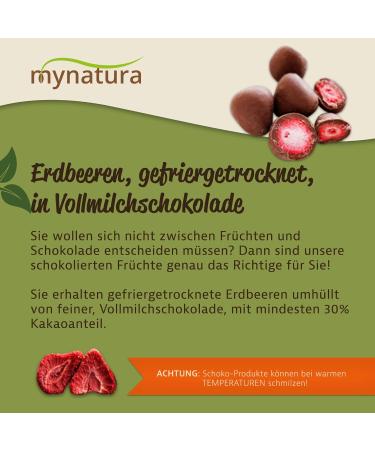  mynatura Mynatura Strawberries Freezer Dried Whole Milk Chocolate Strawberries Chocolate Wrapped Cereals Sweet Snacks Bag (3 x 1000g) - Buy Online on GoSupps.com