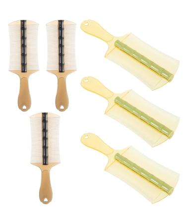 Peigne Anti-Poux Dents Fines Double Face avec Manche Ergonomique Lot de 6 Peigne en Plastique pais pour limination des Pellicules Adapt Chien Chaton et Soins Capillaires
