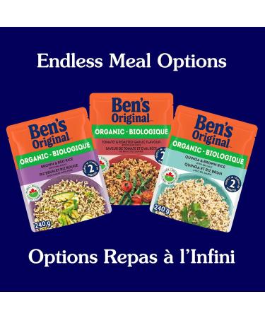 BEN'S ORIGINAL Organic Quinoa & Brown Rice With Sea Salt Organic Food 240g Pouch - Buy Online on GoSupps.com