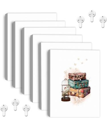 Magical Owl Canvas Wall Art for Kids - Enchanting Flying Broom & Book Decor | 27x32cm Baby Bedroom Decoration - Buy Online on GoSupps.com