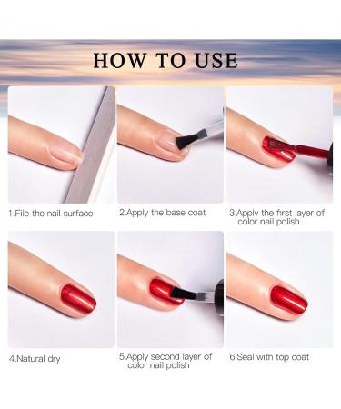 Nude Nail Polish - Jelly Nail Polish Varnish - Quick Drying & Long Lasting Breathable Nail Polish - No Need Baking Oil-Based Formula Pastel Nail Polish Women - Buy Online on GoSupps.com