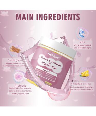 HOWEEJET Her Juicy Feminine Probiotics Gummies for Women | Tropical Pineapple Flavor | Supports pH Balance Gut & Immune Health | with Slippery Elm Prebiotics & Lactobacillus Blend | 60 Gummies (2) - Buy Online on GoSupps.com