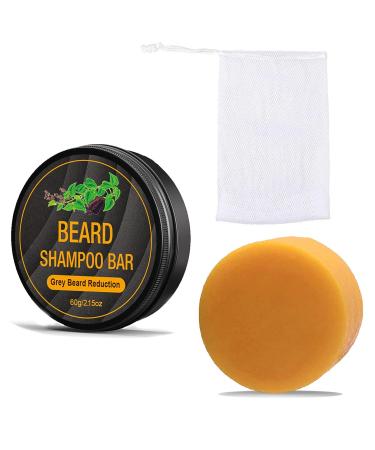 Beard Cleanser Shampoo Bar | Reduce Gray Hair Smooth & Nourish Your Beard - Buy Online on GoSupps.com