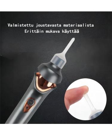 Saako Rechargeable Ear Wax Removal Suction Device with LED Light - Suitable for Children and Adults - Black - Buy Online on GoSupps.com