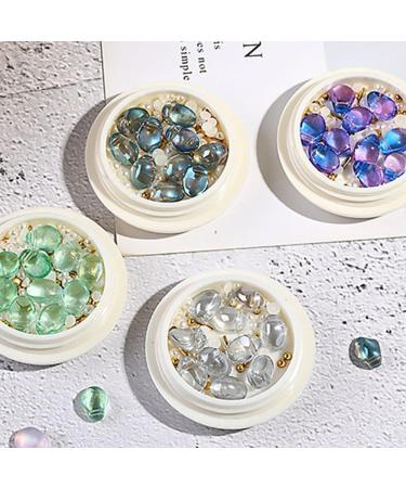 Mixed Size Water Dropped Colorful Elongated Nail Art Rhinestone DIY Tips Glass Stone Manicure Decor(F718-7) - Buy Online on GoSupps.com