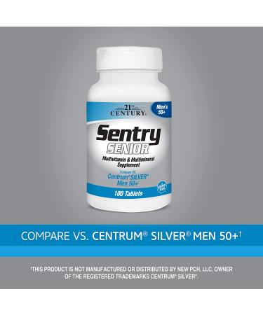 21st Century Sentry Senior Men 50+ Multivitamin & Multimineral Supplement - 100 Tablets - Buy Online on GoSupps.com