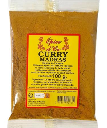 Madras Curry 100g - Golden Spice, 100% Natural, No Additives, No Artificial Flavors, No Preservatives