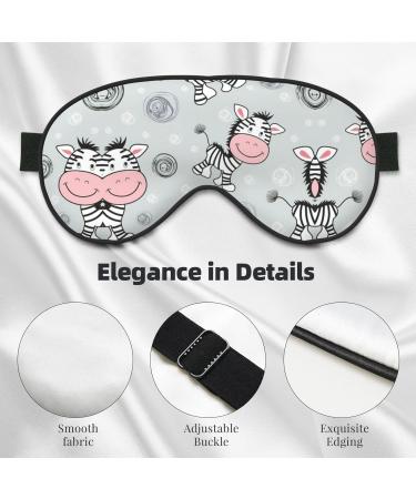 Buy SSIMOO Cute Zebra Soft Sleep Eye Mask | Breathable Eye Patch for Women | Ideal Travel & Relaxation Accessory - Black - Buy Online on GoSupps.com