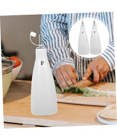 Zerodeko Kitchen Pantry Storage 2pcs Ceramic Oil Vinegar Pot Spice Bottle Pp Simple White Kitchen Storage Pantry - Buy Online on GoSupps.com