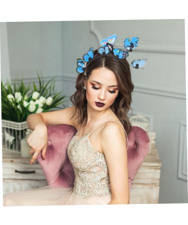 Abaodam Headbands Bride Headband Wedding Headband Wedding Party Butterfly Headband Wedding Bridal Headband Women Butterfly Headband Wedding Butterfly Headband or Wreath Miss Wedding Dress - Buy Online on GoSupps.com