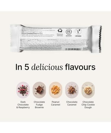 Huel Complete Nutrition Bar 51g High Protein Bar Snack with Vegan Chocolate Under 200 Calories - Dark Chocolate Raspberry - Pack Of 12 - Buy Online on GoSupps.com