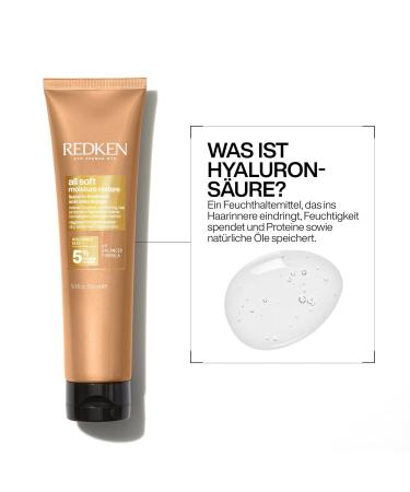 Redken Haarmask f r trockenes Haar - Hyaluron Anti-Frizz Hitzeschutz bis 230 C All Soft Moisture Restore Leave-in 150 ml - Internationaler Versand verf gbar - Buy Online on GoSupps.com