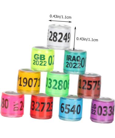 Balacoo 300 Pcs Homing Pigeon Identification Ring Tools Private Pigeons Marker Bird Distinguish Tool Birds 1.1x0.8cm x3pcs Colorfulx3pcs - Buy Online on GoSupps.com
