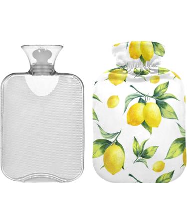 NAANLE Watercolor Heat Bottle with Cover - 2L Transparent Hot Water Bottle for Pain Relief & Warm Therapy | Large Bed & Hand Feet Warmer - Buy Online on GoSupps.com