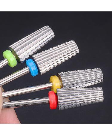 5-in-1 Carbide Nail Drill Bit Quickly Removes Acrylics and Hard Gels Professional 3/32" Electric Nail Drill Bit Tungsten Steel Drill Bit Manicure and Pedicure Professional Salon Tool (Fine Silver) - Buy Online on GoSupps.com