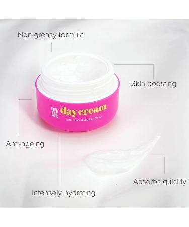 Give Me Anti-Ageing Day Cream 50 ml - Lightweight Whipped Gel-Like Formula Non-Greasy Luxurious Hydration Paraben-Free - Made with Skin-Plumping Retinol Repairing Niacinamide & Vitamin E - Buy Online on GoSupps.com