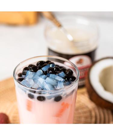 Coconut Fruit Jelly Topping | Lychee Flavour | 1LB (454g) | Fruit Dessert for Bubble Tea Drinks Desserts Smoothies and Snacks | Boba Tea Tapioca Pearl Mix Kit - Buy Online on GoSupps.com