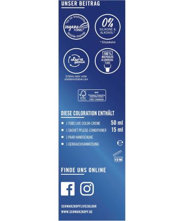 Schwarzkopf Henkel Schwarzkopf LIVE Pretty Pastels Semipermanent hair color P120 Lilac Crush 3 x 1425 ml coloring lasts up to 8 washes with nourishing conditioner for intensive care red 4275 ml 1er Pack - Buy Online on GoSupps.com