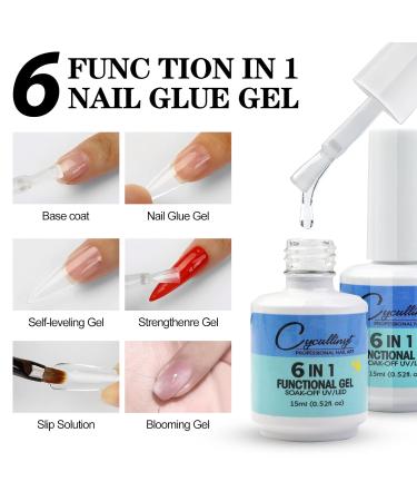 Cycullinyt 15ml Nail Glue Gel - Long Lasting Extension for Acrylic Nails | Nail Repair Treatment for DIY Nail Art - Buy Online on GoSupps.com