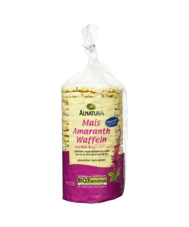 Alnatura organic corn-amaranth waffles with salt vegan pack of 12 (12 x 115 g)