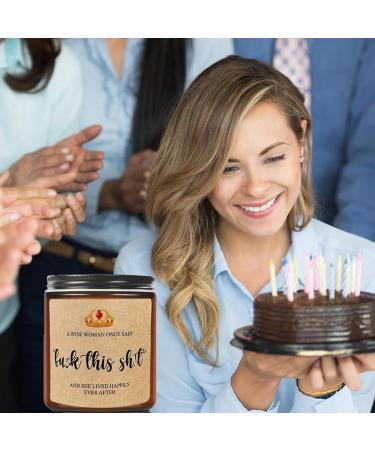 Unique Birthday Gifts for Women - Lavender Scented Candle | Get Well & Funny Christmas Gifts for Sisters Besties & Girlfriends - Buy Online on GoSupps.com