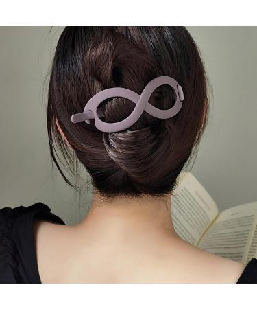 Shakven French Oval Hair Barrette Clip | Non Slip Hair Barrettes - Strong Hold Grip Hair Clips Closure Hairpin for Women Girls Styling Hair Accessories Gray - Buy Online on GoSupps.com