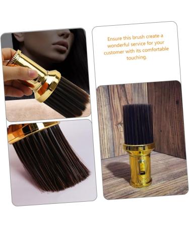 Beatifufu Body Powder Brush Hair Salon Shaving Brush Hairdressing Neck Duster Barber Supplies Hairdressing Brush Barber Brush Neck Duster Salon Shave Brush Styling Cleaning Brush 13.5x6.cm Golden - Buy Online on GoSupps.com