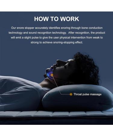 Smart Snore Stopper Device - USB Electronic Anti Snoring Aid for Men & Women | Ergonomic Sleep Solution - Buy Online on GoSupps.com