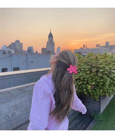 8PCS Flower Hair Claw Clips for Women and Girls - Strong Hold Matte Claw Clips in Bright Colors - Ideal for Thick and Thin Hair - Buy Online on GoSupps.com