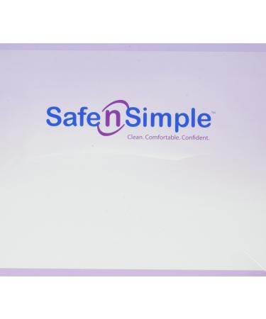 Safe n' Simple Case of Opaque One Piece Drainable (Banana Clip) 12 Inch Length Ostomy Pouch with White Mesh Comfort Panel with A Filter 10 Count