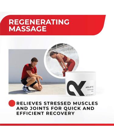 Axletic Bio Massage Oil Gel - Natural Relief for Muscle Tension & Back Pain (100ml) - Aromatic Massage Solution - Buy Online on GoSupps.com