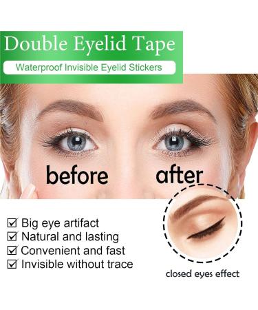 Hooded Eyelid Lifter Strips - Natural Eyelid Stickers for Hooded Eyes Invisible - Waterproof Droopy Eyelid Lifter Eye Tape for Dramatic Lift Heavy Saggy Uneven Mono Eyelids Pochy - Buy Online on GoSupps.com