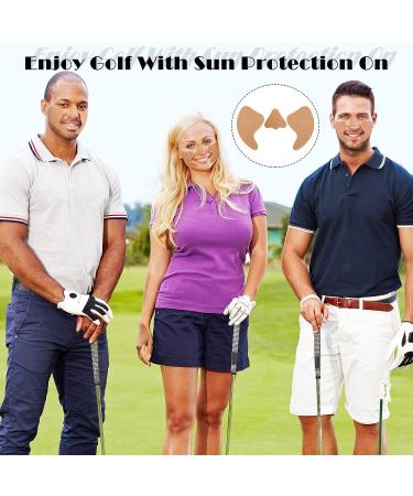 24 Pcs Golf Sunscreen UV Patches for Sun Protection - Women Men Golf Face & Eye Stickers - Light Beige - Buy Online on GoSupps.com