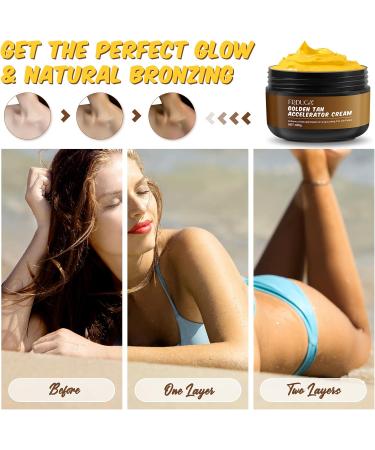 Sunbed Tanning Accelerator Sunbed Cream Effective in Sunbeds & Outdoor Sun Tan Accelerator for Sunbed Achieve a Natural Tan with Natural Ingredients (100g) - Buy Online on GoSupps.com