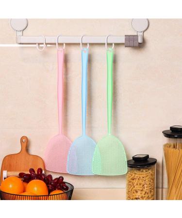 Bottokan Plastic Fly Swatters - 6 Pack Long Handle Manual Swat for Flies & Mosquitoes - Durable & Flexible Fly Swatter Set for Home & Kitchen - Buy Online on GoSupps.com