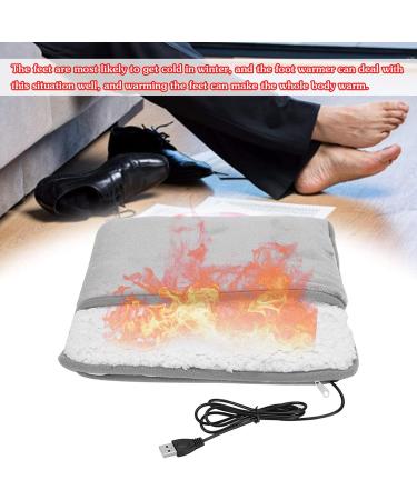 USB Heated Foot Warmer - Cozy Electric Foot Cushion for Winter | Washable Soft Fleece | 122 Constant Temperature - Ideal for Men & Women - Buy Online on GoSupps.com