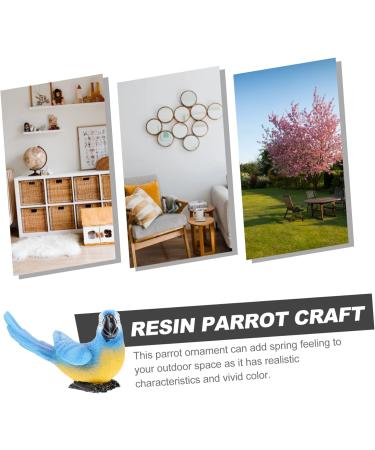 RORPOIR Simulated Parrot Ornament Garden Animal Sculpture Fake Parrot Decor Parrot Bird Sculpture Wall Sculpture Fake Parrot Garden Lawn Figurine Garden Wall Statues Resin Personality 22x125cm as shown3 - Buy Online on GoSupps.com