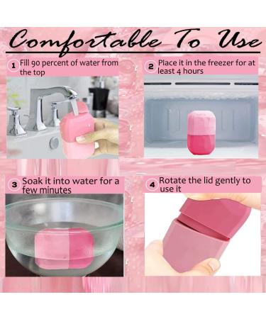 Ice Roller for Face & Eye Puffiness Relief | Enhance Natural Glow | Reusable & Leak-Proof Design | Blossom Pink - Buy Online on GoSupps.com