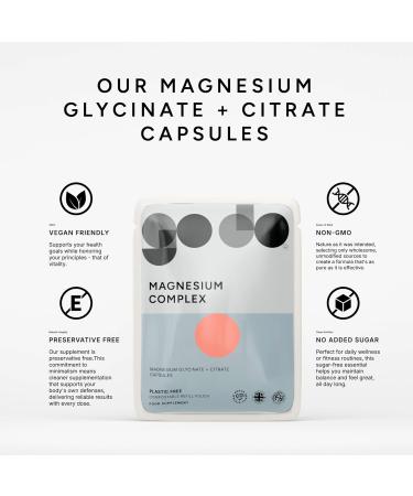  Fitness Health Magnesium Complex Glycinate and Citrate High Absorption Capsules for Sleep and Muscle Support (60 Capsules) - Buy Online on GoSupps.com