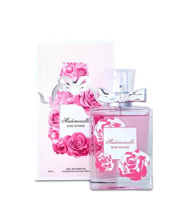 Women's Spray Perfume Mademoiselle Rose Intense Long Lasting Eau De Parfum Cologne for Women Refreshing Floral Fragrance for Casual Use Ideal Holiday Gift 3.4 Fl Oz