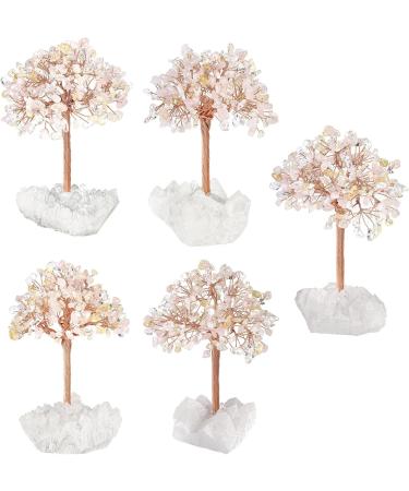 Kyeygwo 3 Color Healing Crystal Money Tree - Feng Shui Gemstone Bonsai Decor | Natural Mountain Druse Base - Buy Online on GoSupps.com