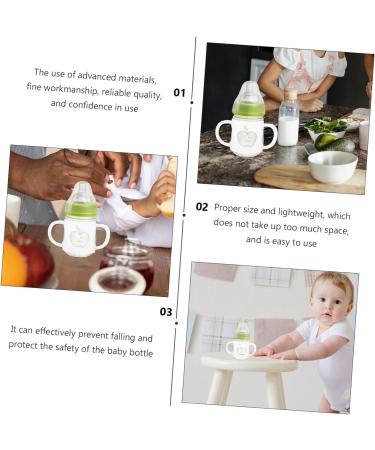 Toyvian 2pcs Silicone Bottle Cover Feeding Bottle Handles Supplies Feeding Bottle Holder Anti-Slip Bottle Sleeve Bottle Protection Cover White Portable Feeder Whitex2pcs 12X7X2.5CMx2pcs - Buy Online on GoSupps.com