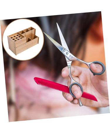 Minkissy 2x Scissor Socket Hairdressing Frame - Salon Storage Case for Shears & Tools | Wooden Kamm Organizer - Buy Online on GoSupps.com